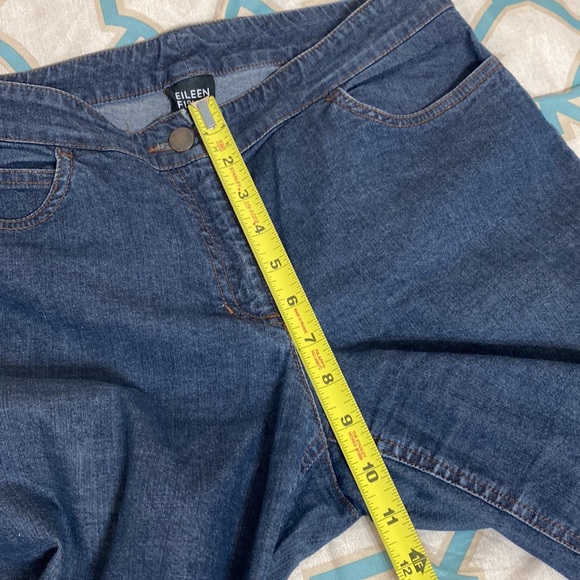 Eileen Fisher Wide Leg Cropped Denim Jeans Size - Picture 9 of 15